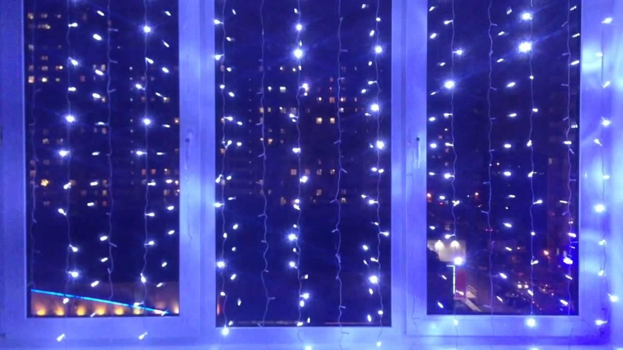 Уличная cветодиодная гирлянда Waterfall 2х2 м Синий 240 LED (5653648) - фото 4