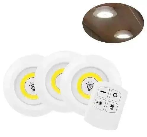 Лампы беспроводные светодиодные Led Light With Remote Control 15 W с пультом 3 шт. (1045) - фото 3