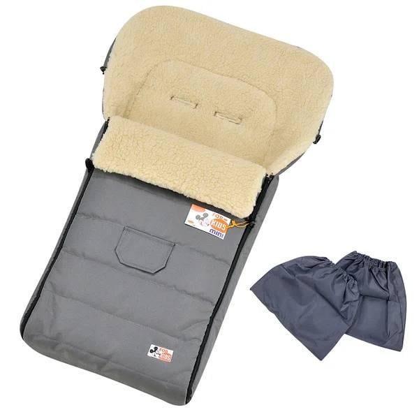 Конверт-чохол зимовий в коляску For Kids Mini Сірий (849)