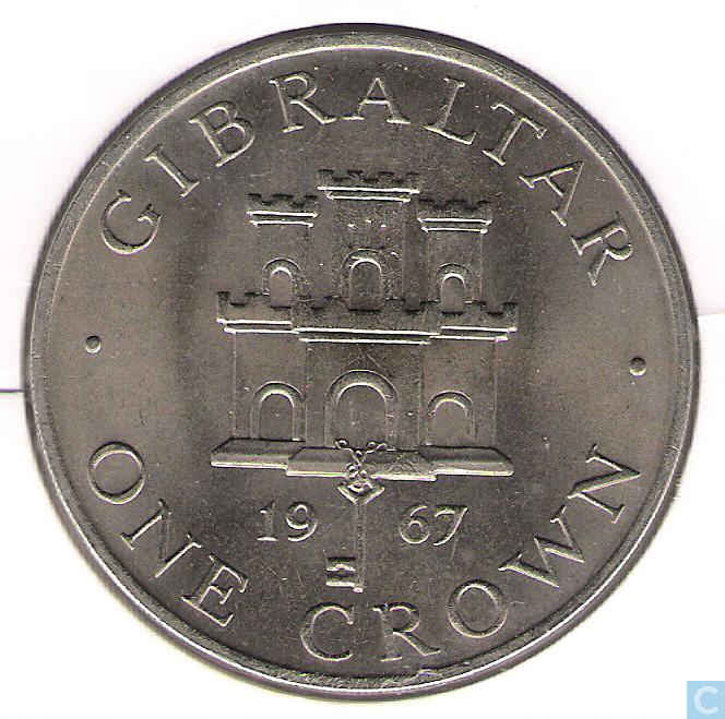 Колекційна монета Гібралтар 1 крона 1967 UNC (KM#4)