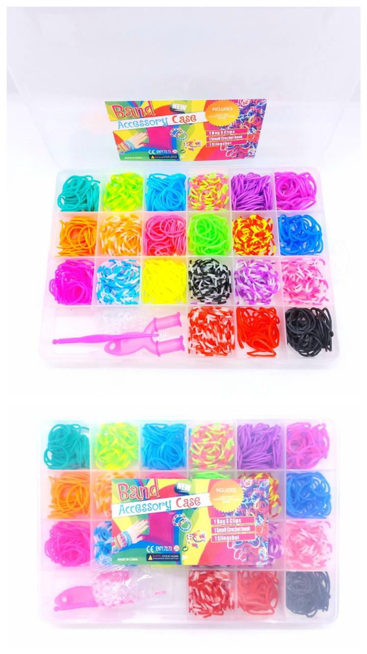 Набір гумок для плетіння браслетів Fashion loom bands 21 колір - фото 2