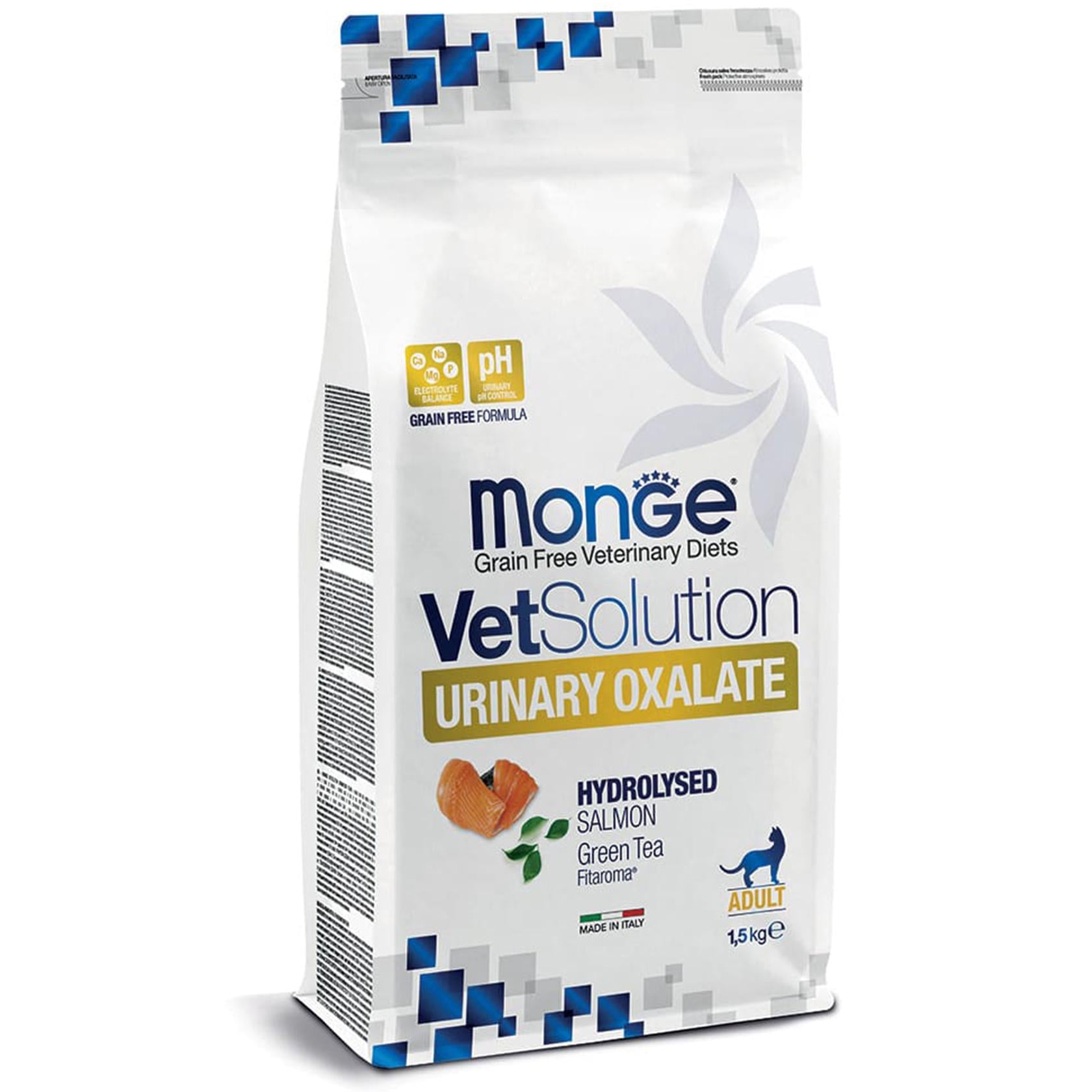 Корм сухой Monge VetSolution Cat Urinary Oxalate Уринары Оксолаты 1,5 кг (34169710)