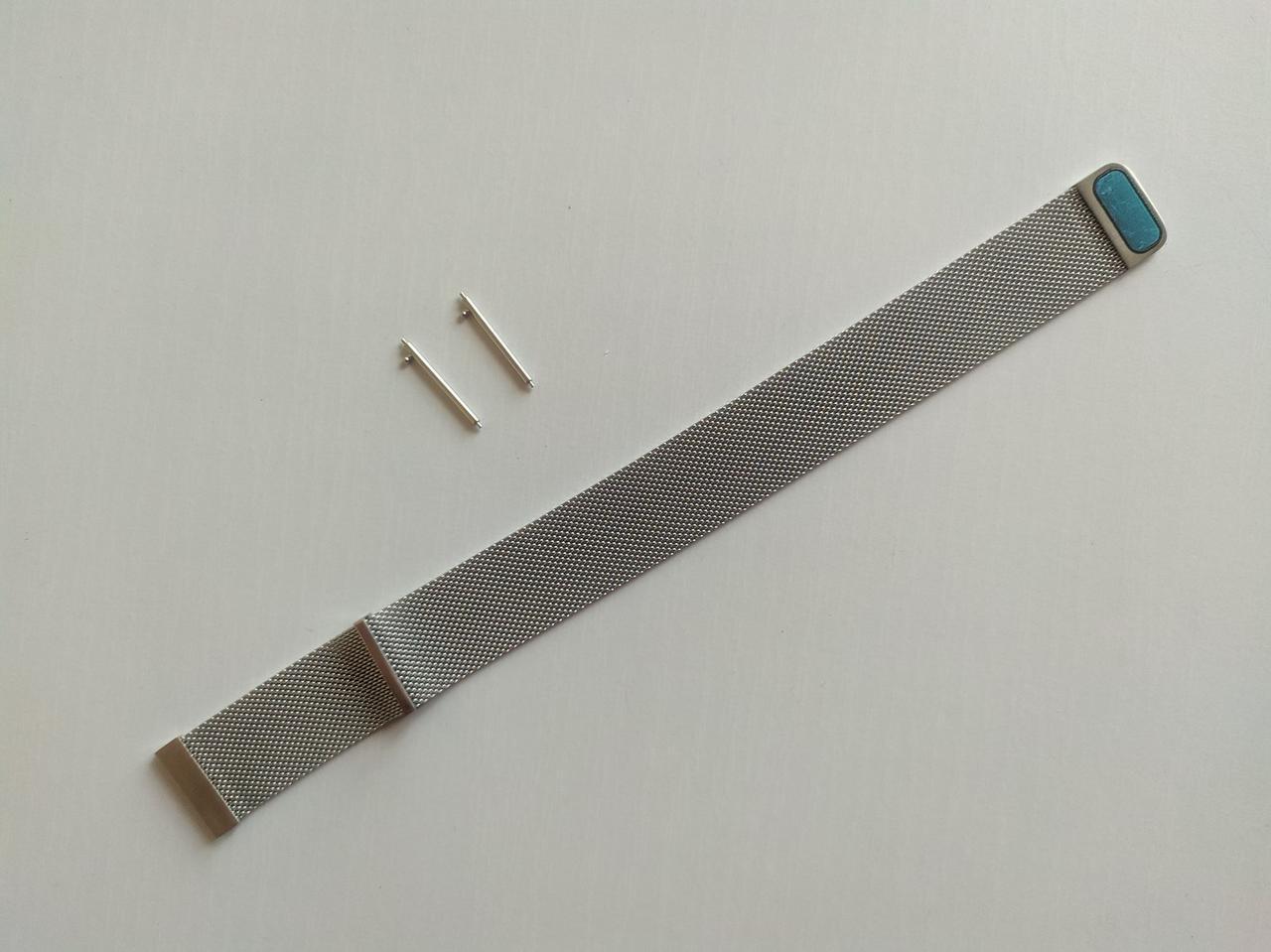 Ремешок для смарт-часов Mijobs миланская петля металлический 22 мм Серебряный (1607P)