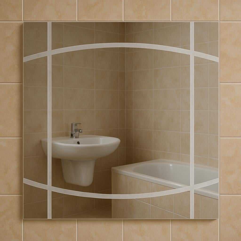 Зеркало пескоструйное MPS-46 40х40 см без подсветки квадратное