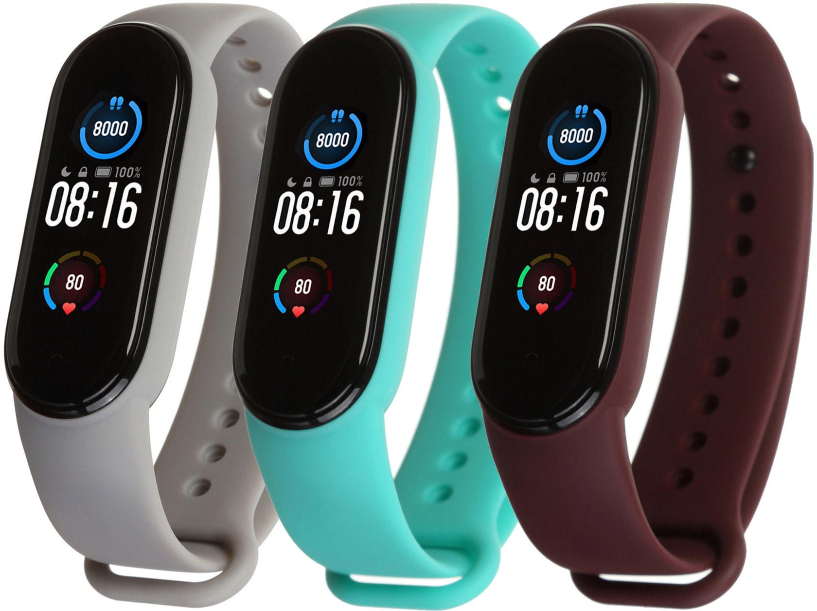 Комплект ремешков MRK для Xiaomi Mi Band 5/6 Blue сrush