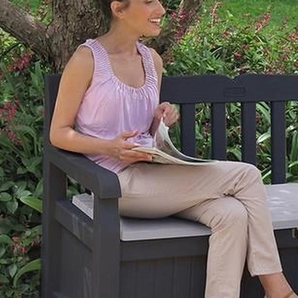 Лавка-ящик для зберігання Keter Eden Garden Bench 265 л (7290106923423) - фото 2