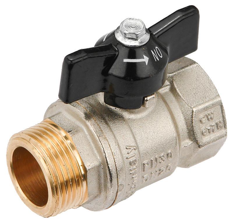 Кран кульовий стандартний General Fittings 7S00.M2 ВЗ 1" PN30 латунь