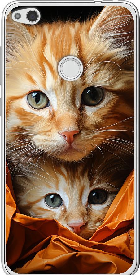 Чехол на Huawei P8 Lite (2017) Котики 2 (5664t-777-42517)