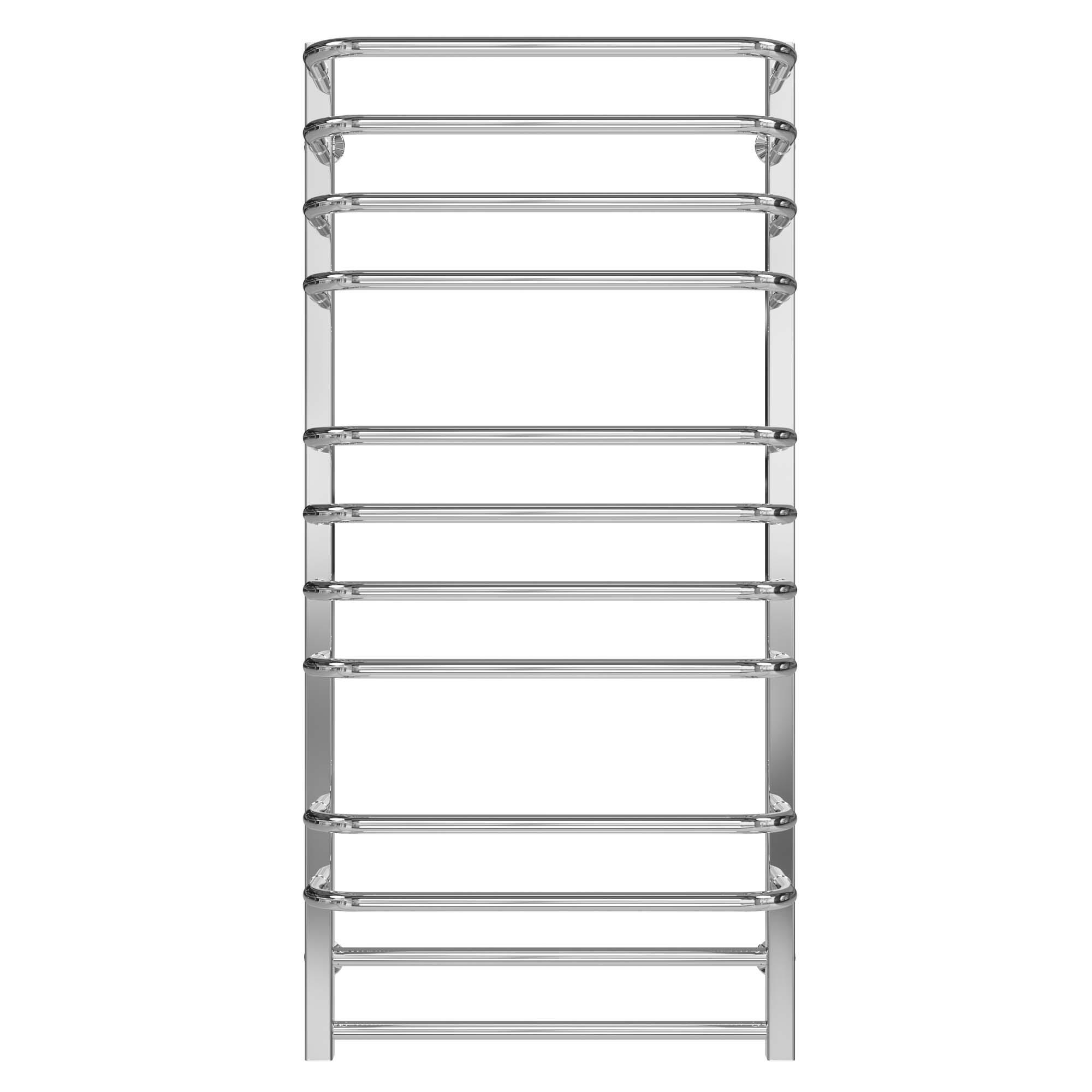 Полотенцесушитель водяной Deffi Lux П12 боковое левое подключение нержавеющая сталь 400х1100 мм Хром (A.LU.110.40.12.CB)