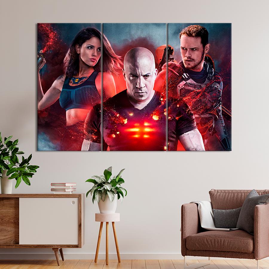 Настенний декор Вин Дизель Бладшот 156x100 см (A39-3)