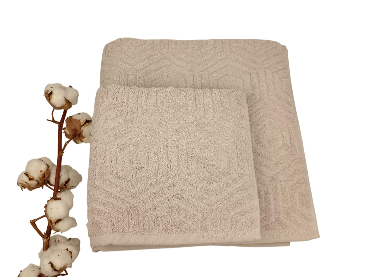 Набор полотенец Philippus Cora Cross Cotton 2 шт. Бежевый (A453)