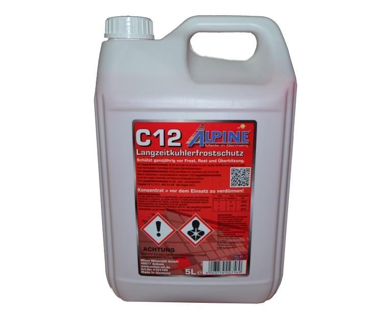 Антифриз Alpine C12 -36°C Langzeitkühlerfrostschutz 20 л RM 1185-20 Червоний (133211)