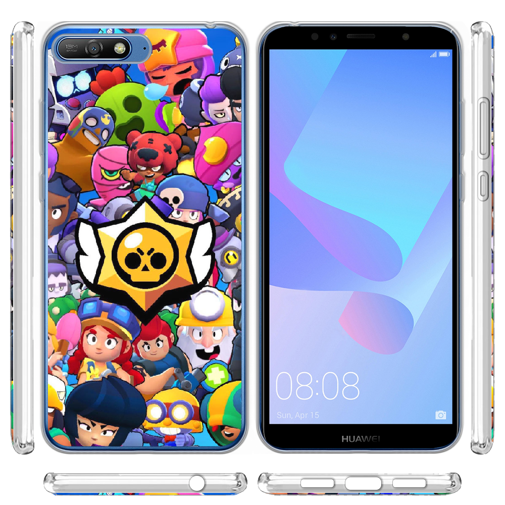 Чехол Boxface Huawei Y6 2018 Brawl Stars Прозрачный силикон (33371-up2389-33371) - фото 3