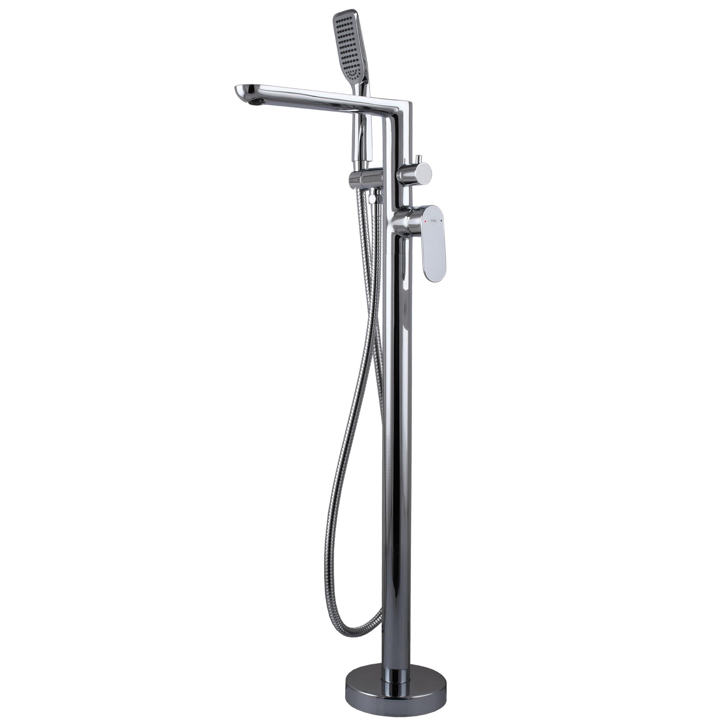 Смеситель для ванны напольный TOPAZ BARTS TB 07113R-H36 латунный с душем (000031497)