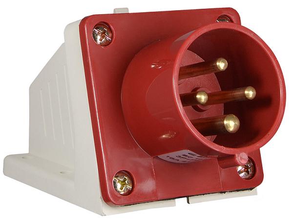 Силовая вилка АСКО-УКРЕМ ВС 514 3P+PE 16А 400 В стационарная IP44 Красный (A0080060002)