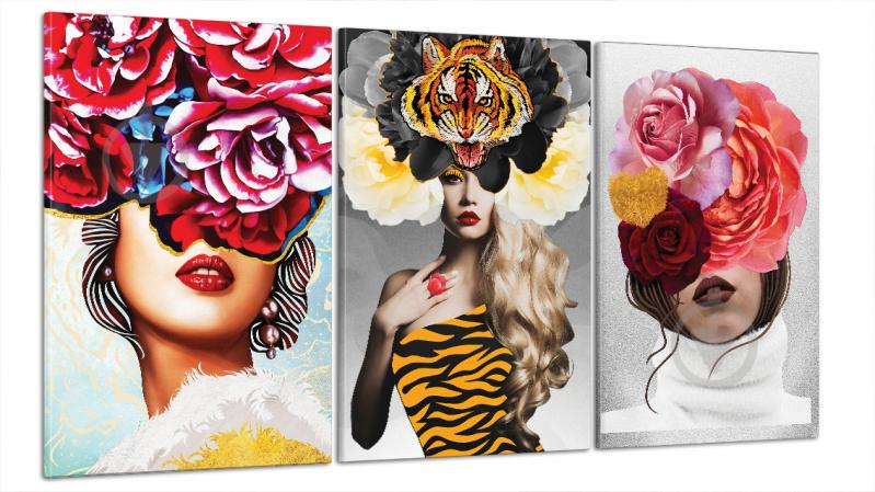 Модульна картина Poster-land Абстракція Дівчина Art-11_B3