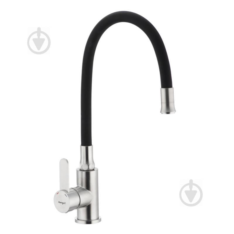 Смеситель для кухни с гибким силиконовым изливом IBERGRIF M22119-2 (IB0063)
