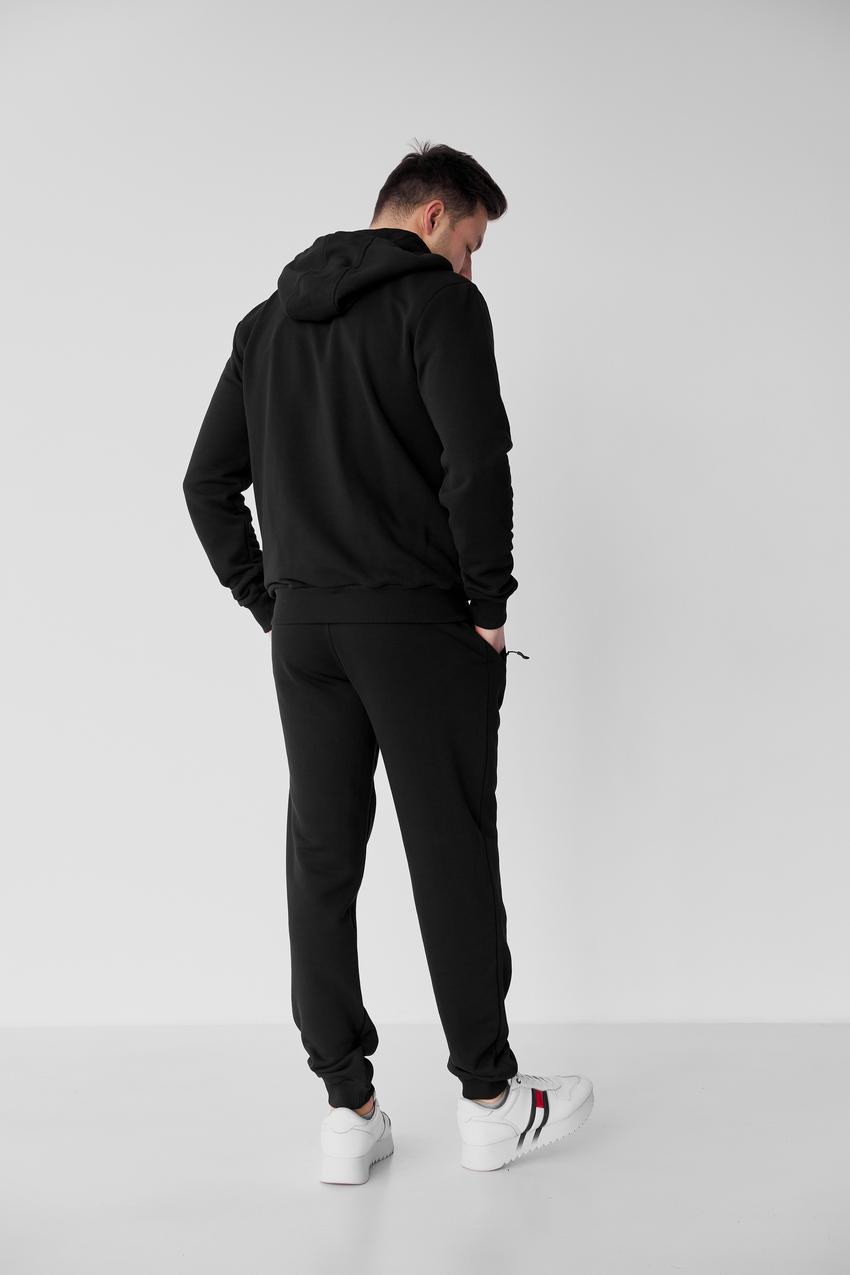 Костюм спортивный мужской Батал М79.3 3-нить S Черный (772-1-60) - фото 3 Костюм спортивный мужской Батал М79.3 3-нить S Черный (772-1-60) - фото 3