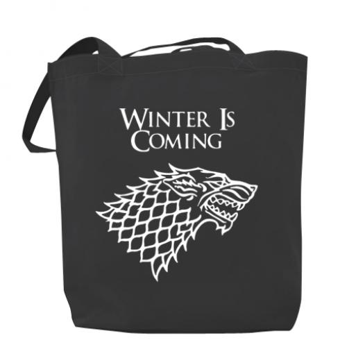 Шоппер Winter is coming 37х41 см Темно-Серый (165858-28-20854)