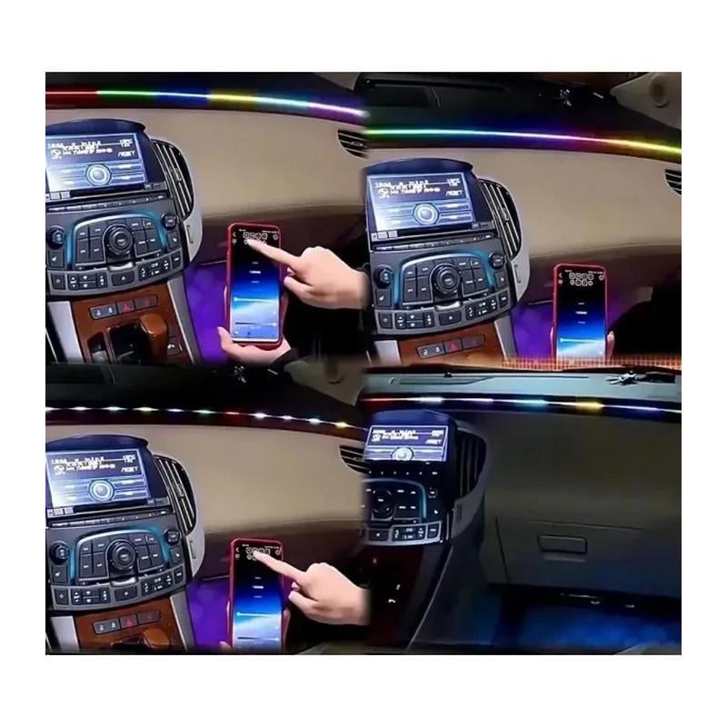Стрічка діодна на торпеду Ambient Light RGB підсвічування салону 12V 110 см (4588-Leader) - фото 3