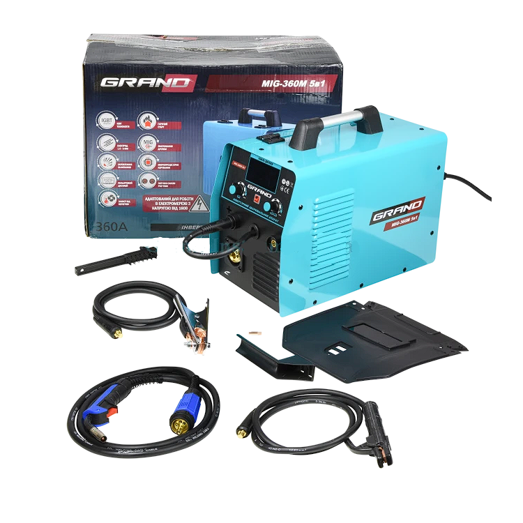 Сварочный инверторный полуавтомат Grand MIG-360M 5в1