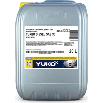 Моторное масло YUKO TURBO DIESEL SAE 30 API CD 20 л (22570) Моторное масло YUKO TURBO DIESEL SAE 30 API CD 20 л (22570)
