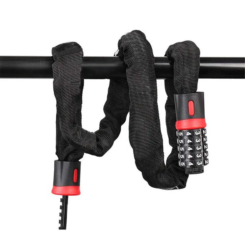 Замок противоугонный в оплетке 100 см Красно-черный (7-27-234564915) Замок противоугонный в оплетке 100 см Красно-черный (7-27-234564915)