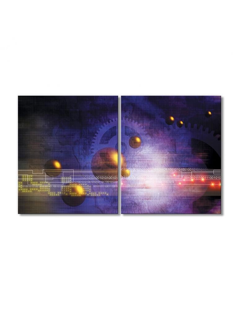 Картина модульная Переход эпох 2 модуля 90x135 см