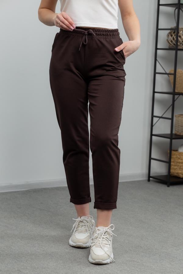 Спортивні штани жіночі AKSAN L Коричневий (22.1530_brown_46(L)) - фото 1