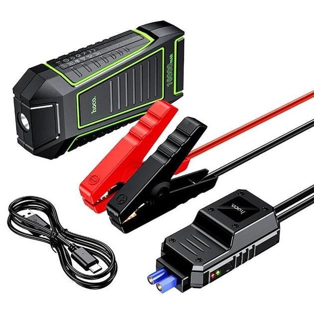 Пуско-зарядний пристрій Hoco QS1 Spring Car emergency start-up power bank 600A 10000 mAh Black (ME0019037) - фото 5