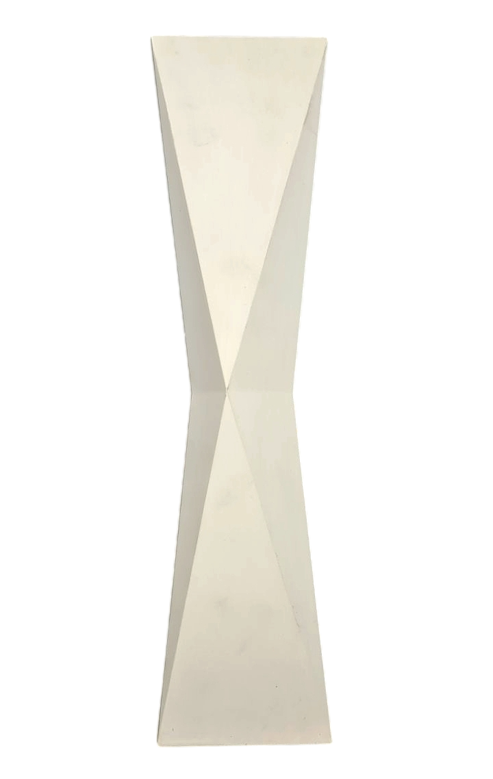 3D-панель гипсовая декоративная Бабочка под покраску 600x150x30 мм Белый (30687233)