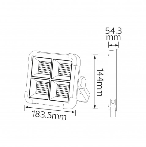 Прожектор світлодіодний Standart на сонячній батареї 200W 3000К/4200K/6400K SMD (s140129) - фото 4