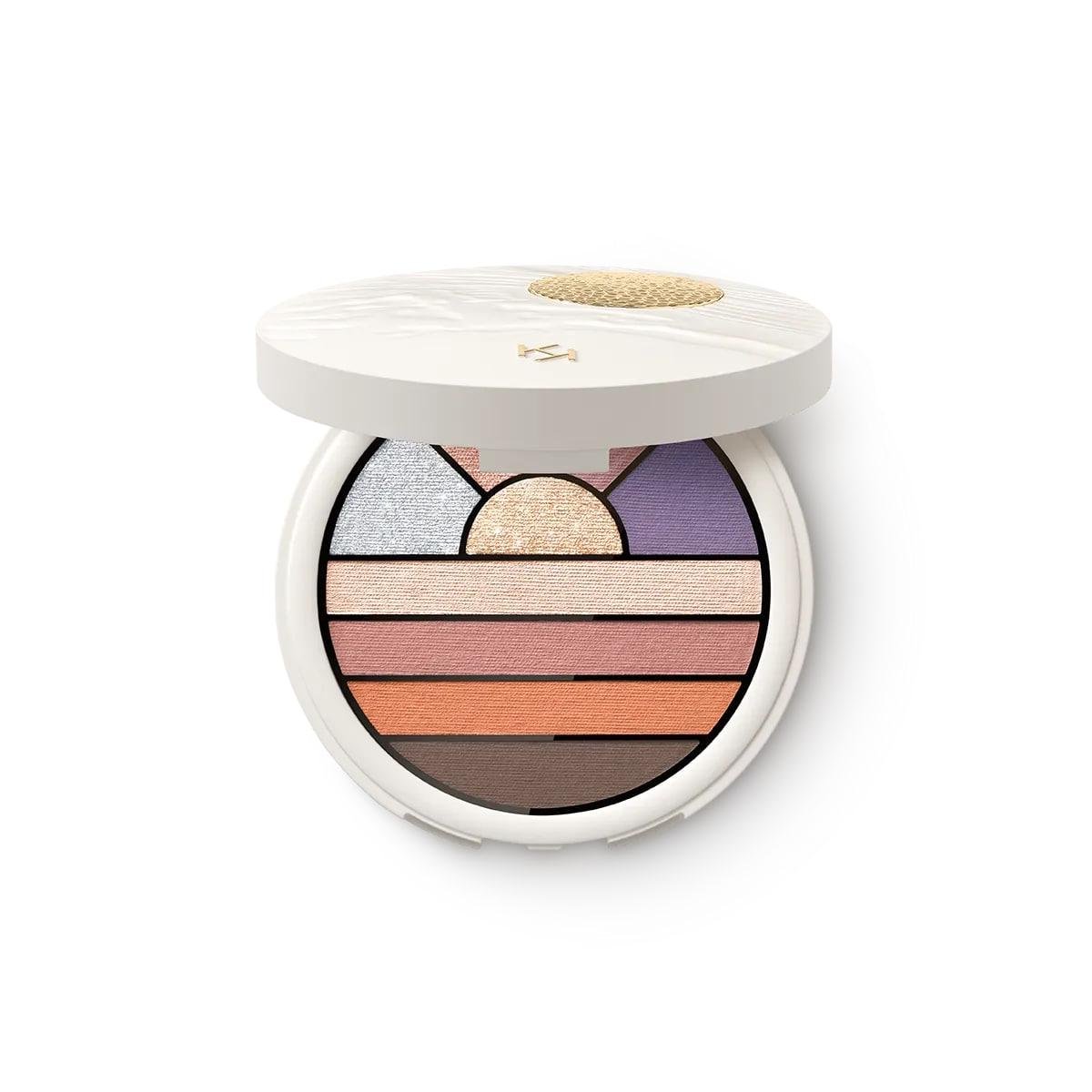Тени для глаз с матовым и металлическим финишем Gold reflections sun mirage eyeshadow palette 02 9 цветов (2479103467)