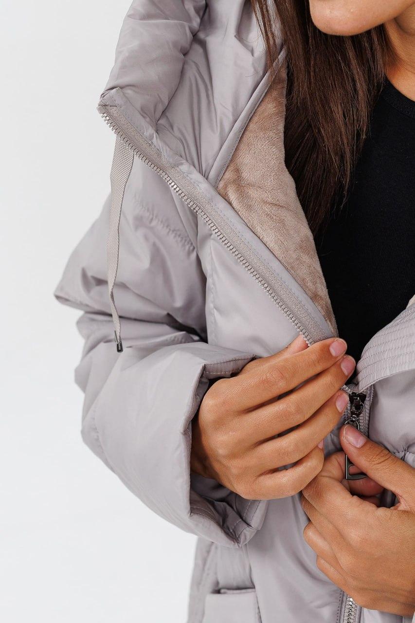 Куртка жіноча 236d на флісі р. 50 Айворі - фото 5 Куртка жіноча 236d на флісі р. 50 Айворі - фото 5