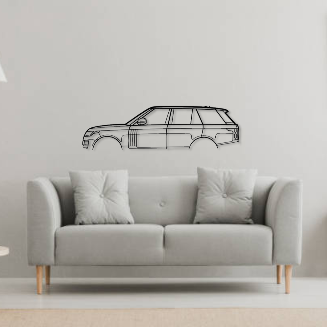 Декор на стену авто Range Rover Vogue из металла 140 см (auto344)