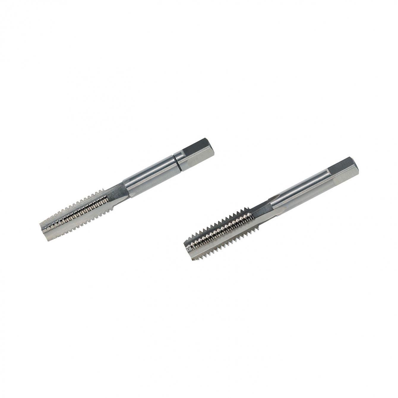 Метчик Volkel ручной левый М8х1,25 №1 №3 HSS-G DIN 352 ISO2/6H 22х56 мм левосторонняя резьба DIN 13 для сквозных и глухих отверстий 2 шт. (15582)