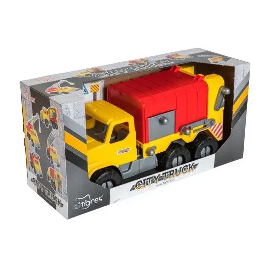 Игрушечная машинка Tigres City Truck Мусоровоз из полипропилена 52 см Красно-желтый (150-98-39369) Игрушечная машинка Tigres City Truck Мусоровоз из полипропилена 52 см Красно-желтый (150-98-39369)