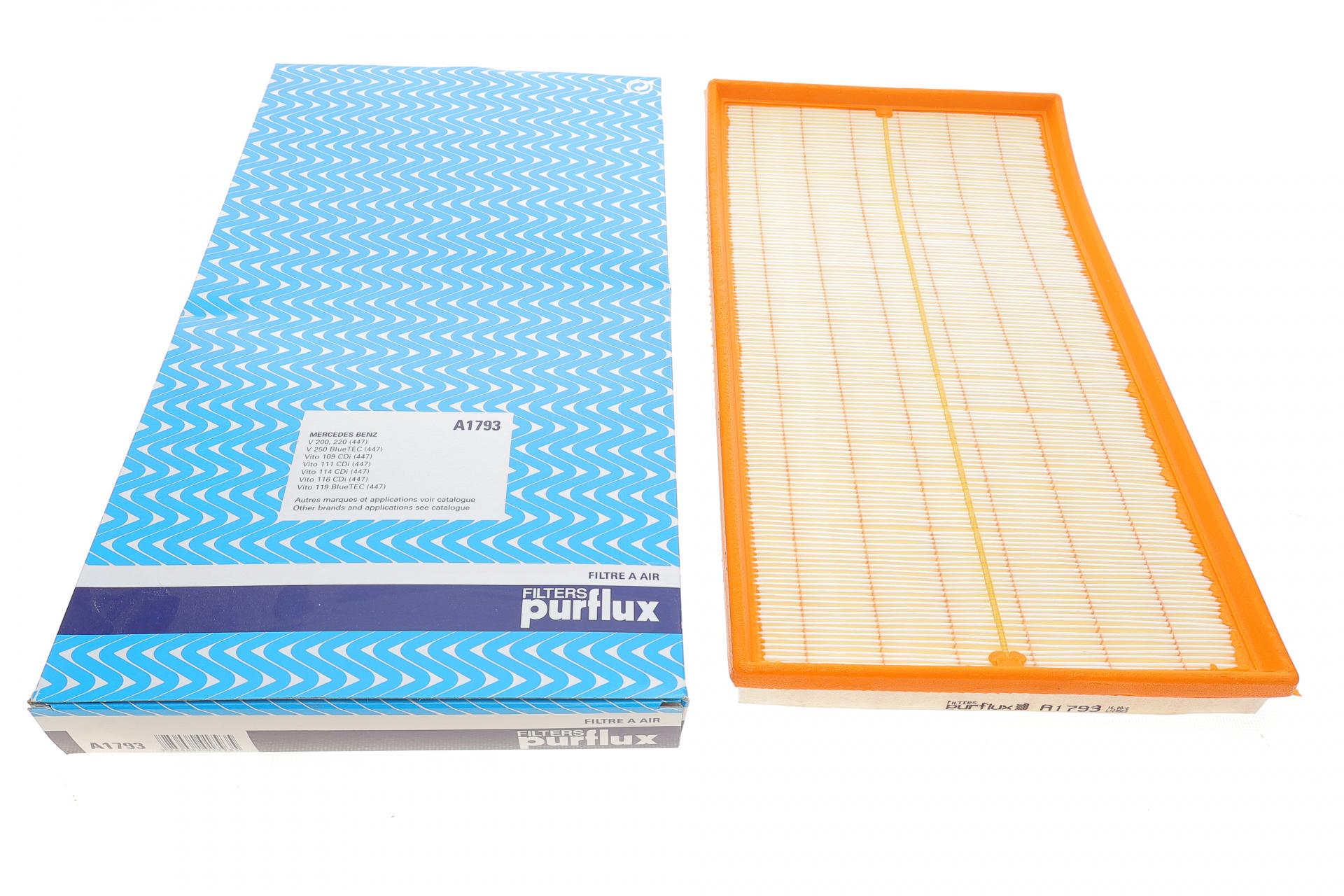 Фильтр воздушный PURFLUX для MB Vito W447 14- (A1793)