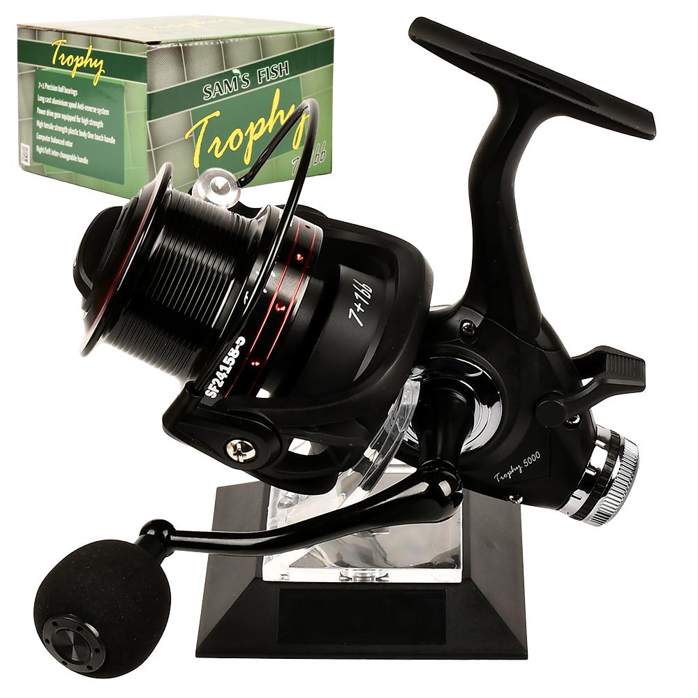 Котушка риболовна Sams Fish Trophy 5000 7+1bb Black (SF24158-5) - фото 2 Котушка риболовна Sams Fish Trophy 5000 7+1bb Black (SF24158-5) - фото 2