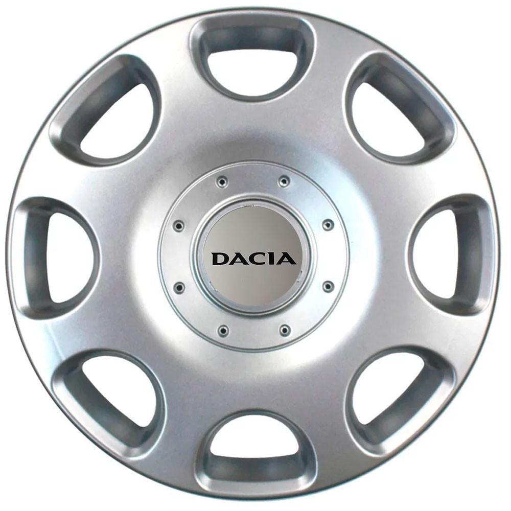 Колпаки SJS 208 с логотипом Dacia 4 шт. R14 Серебряный (2654556621)