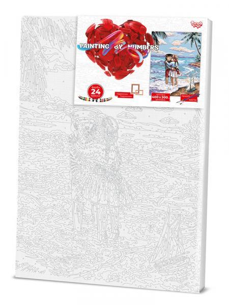 Картина по номерам Danko Toys Морская Морской пляж 30х40 см рус. в термопакете (KpNe-03-01)