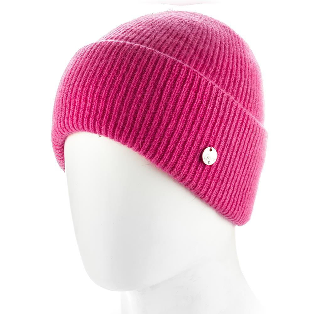 Шапка женская ангоровая зимняя Atrics WH894 в мелкий рубчик с двойным отворотом утепленная флисом Малиновый - фото 1 Шапка женская ангоровая зимняя Atrics WH894 в мелкий рубчик с двойным отворотом утепленная флисом Малиновый - фото 1