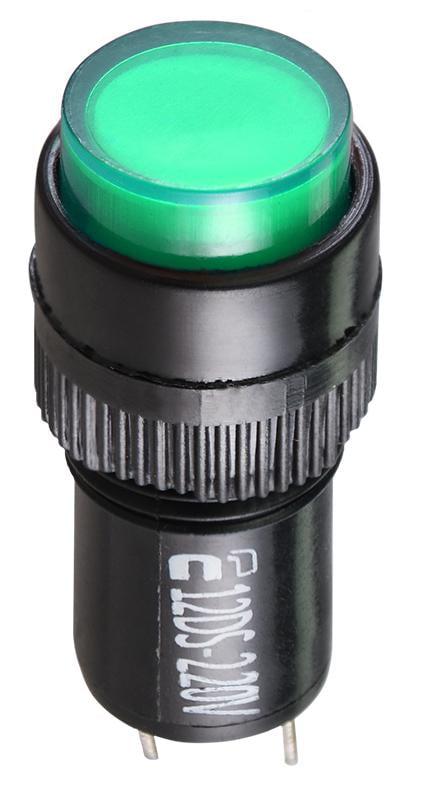 Лампа сигнальная АСКО-Укрем AD22E-12DS 22 мм LED 220 V АC Зеленый (A0140030190)