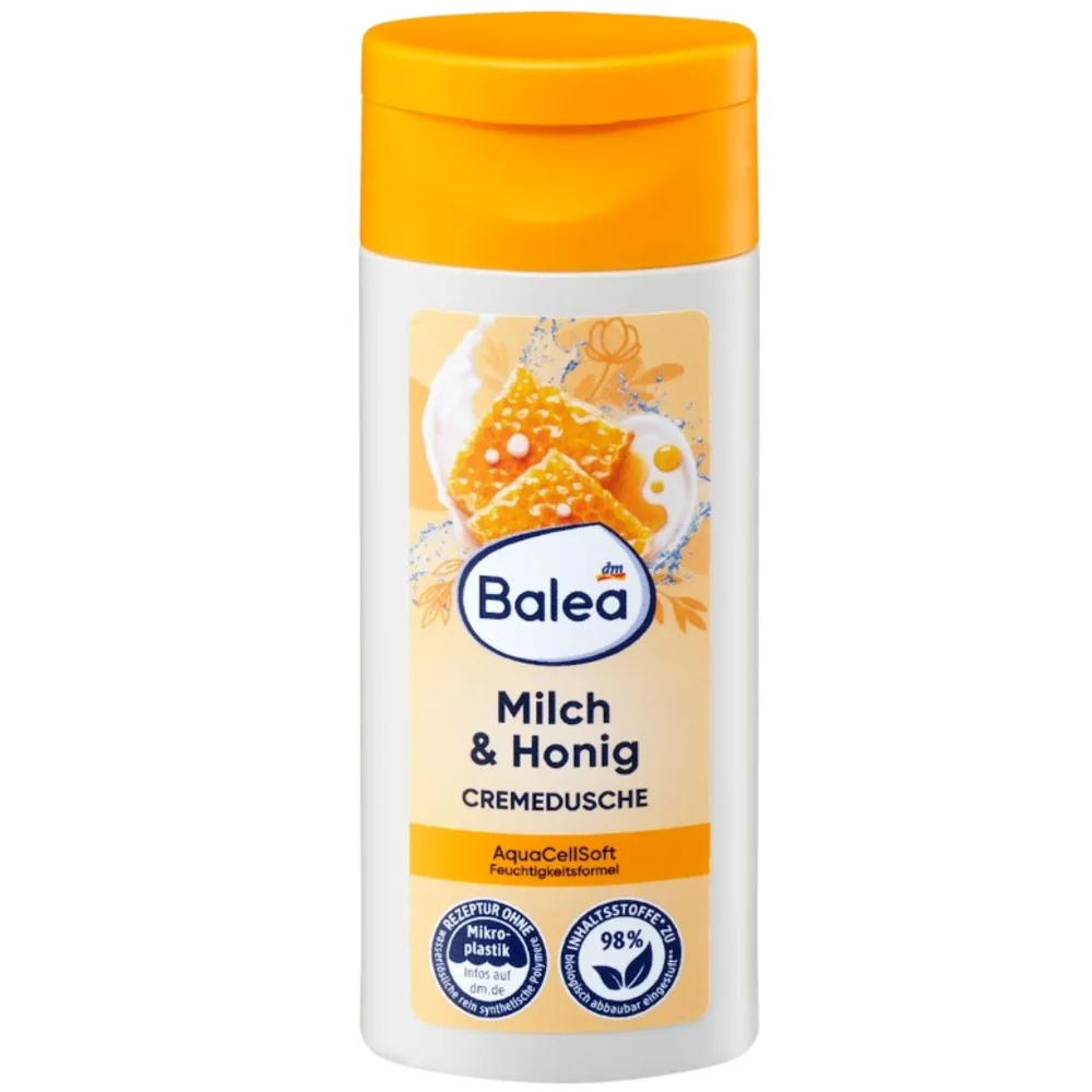 Гель кремовый для душа Balea Milch & Honig с ароматом молока и меда 50 мл