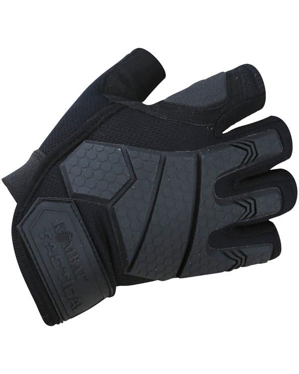 Рукавички військові Kombat UK Alpha Fingerless Tactical Gloves XL Чорний (1000-kb-aftg-blk-xl)