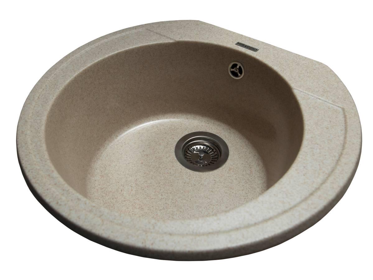 Кухонна мийка Miraggio TULUZA кругла Пісочний (83961)