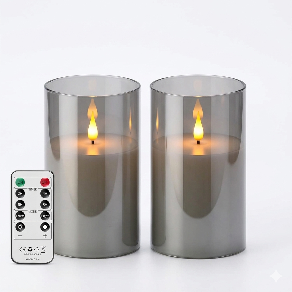 Свечи LED уличные водонепроницаемые Broyal 2 шт. (10/994)