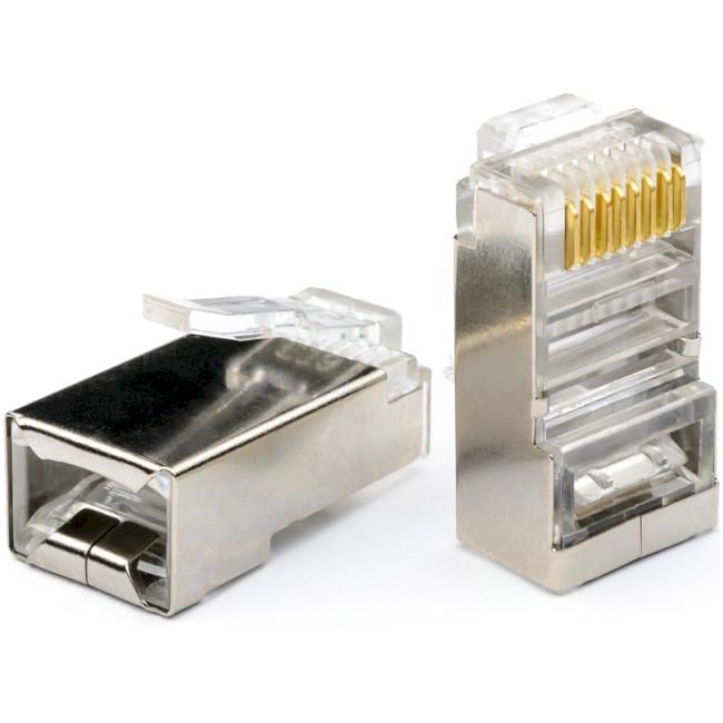 Конектор Kingda RJ-45 STP Cat.5e 100 шт. (KD-PG8015-C6)