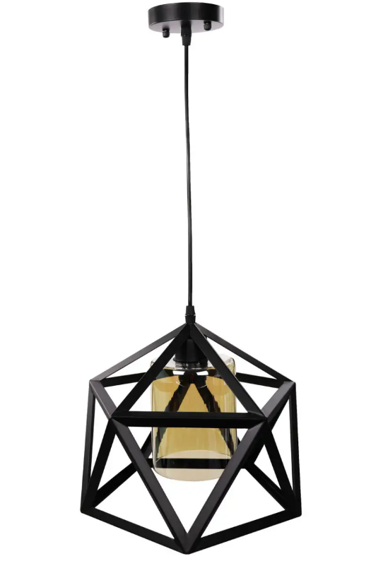 Люстра потолочная подвесная в стиле LOFT 12203/1 Черный (NA005098)