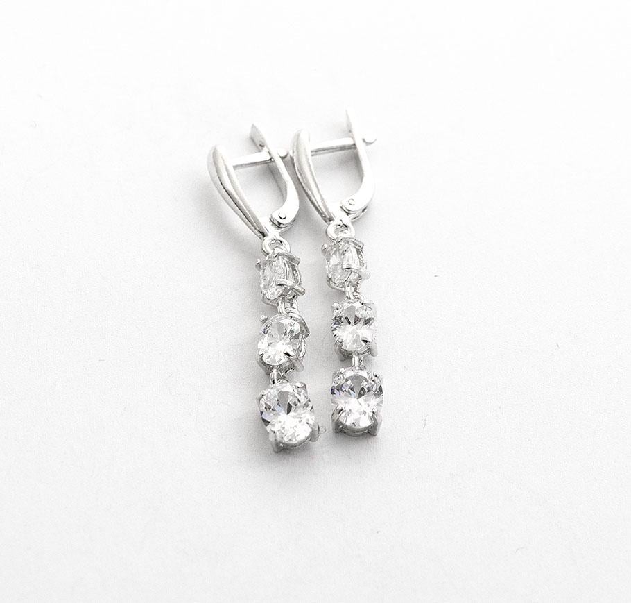 Серьги длинные из серебра Maxi Silver 8611 (88611)